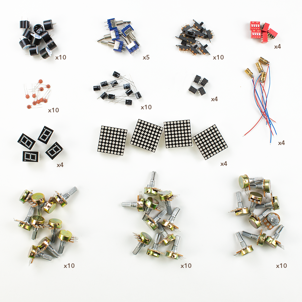 Kit de Componentes y Circuitos Electrónicos